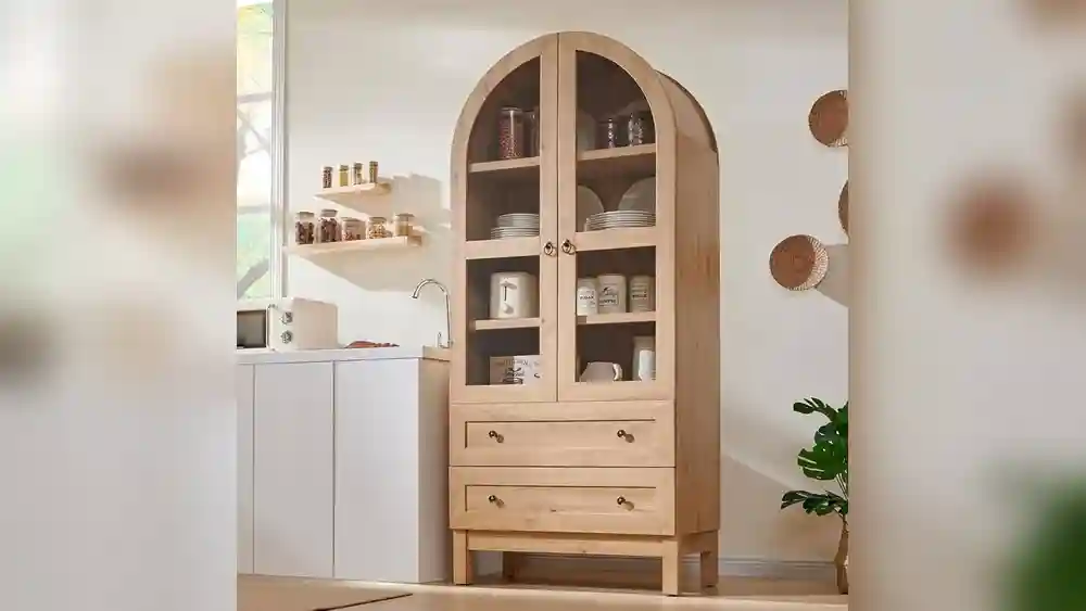 Modern Farmhouse Wood Kitchens Storage Cabinets