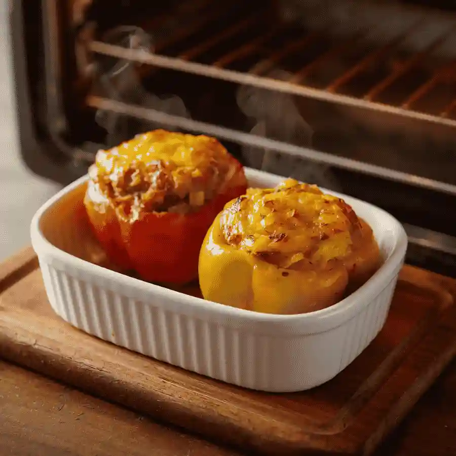 Communicates "complete meal" — upgrades the perception of toaster oven cooking from snacks to real dinners
